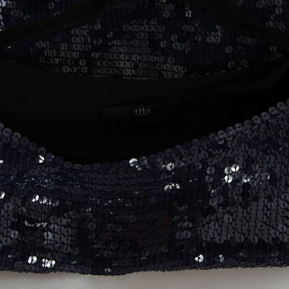 Tibi Navy All Over Sequins T-Shirt, $875 - Picture 4 of 7